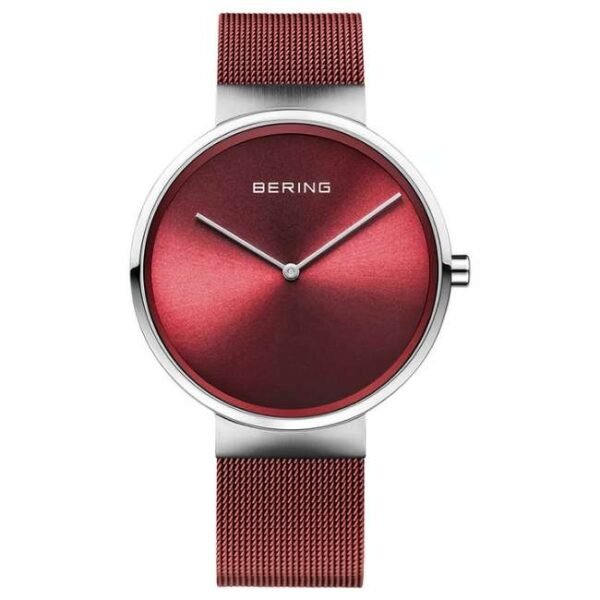 Bering Men Red Dial Quartz Watch -14539-303