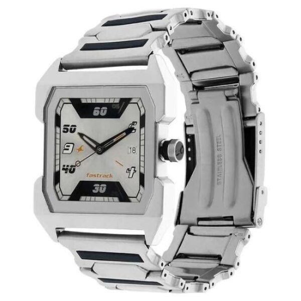 Fastrack Men Silver Dial Quartz Watch -1474SM01