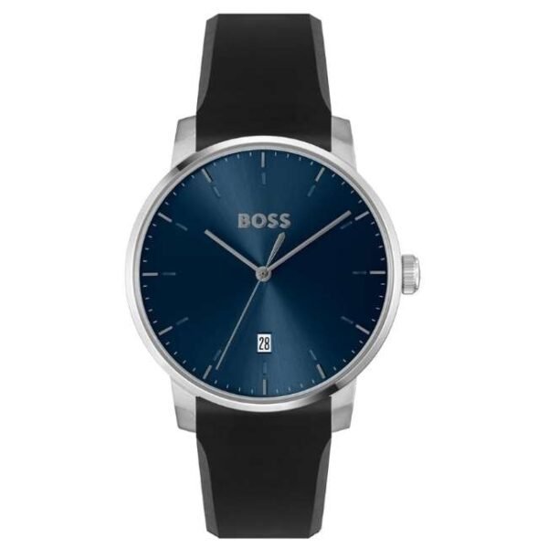 Boss Men Quartz Blue Dial Leather Watch - 1514131