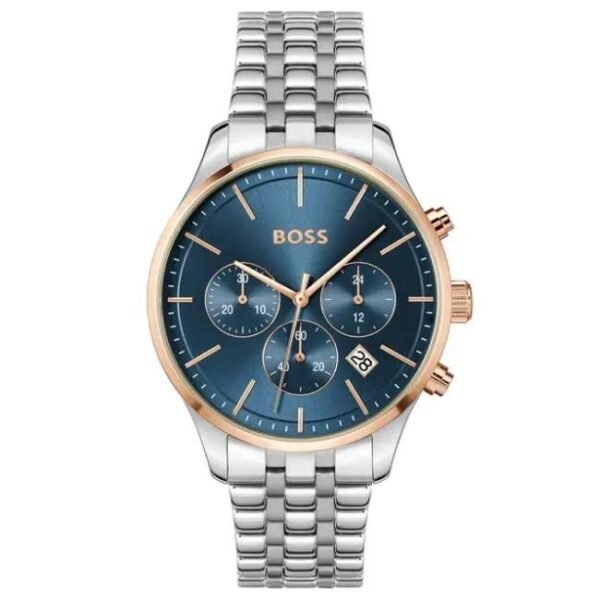 Boss Avery 42 mm Blue Dial Stainless Steel Chronograph Watch For Men - 1514158