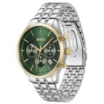 Boss Avery 42 mm Green Dial Stainless Steel Chronograph Watch For Men - 1514159