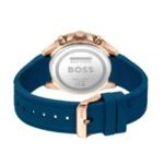 Boss Quartz Male Chronograph Blue Silicone Watch - 1514169