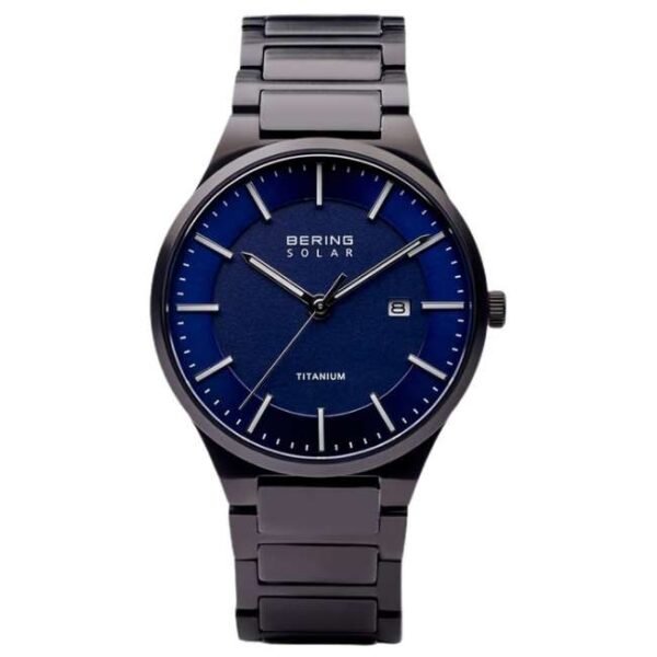 Bering Men Blue Dial Solar Watch -15239-727