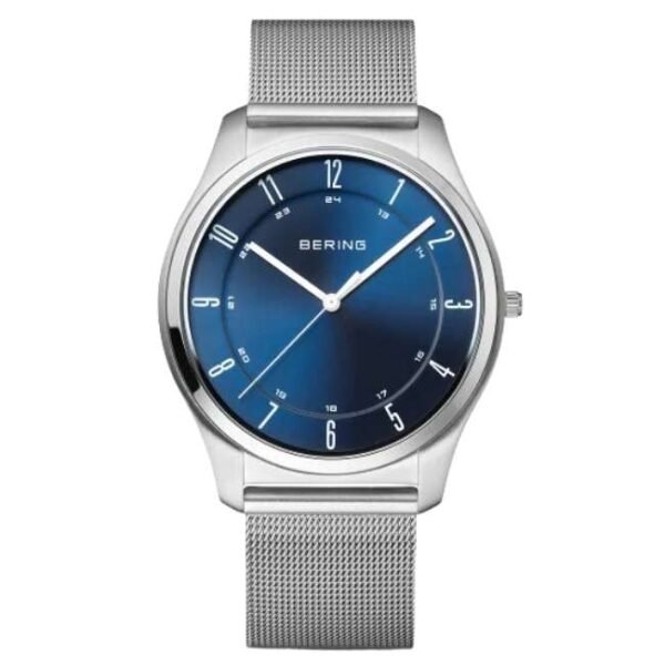 Bering Men Blue Dial Quartz Watch -18340-307