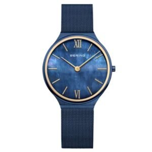 Bering Women Blue Dial Quartz Watch -18434-397
