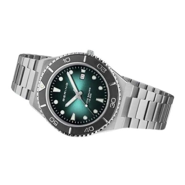 Bering Men Green Dial Quartz Watch -18940-708