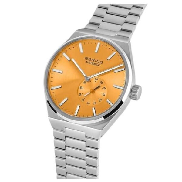 Bering Men Orange Dial Automatic Watch -19441-701