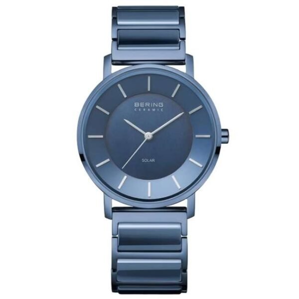 Bering Women Blue Dial Solar Watch -19535-797