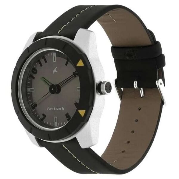 Fastrack Men Grey Dial Quartz Watch -3015AL02