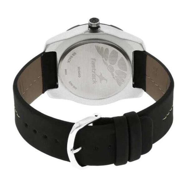 Fastrack Men Grey Dial Quartz Watch -3015AL02