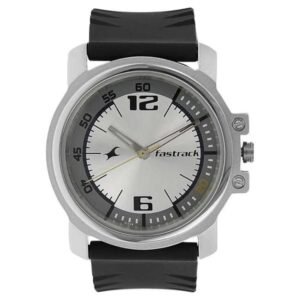Fastrack Men White Dial Quartz Watch -3039SP01