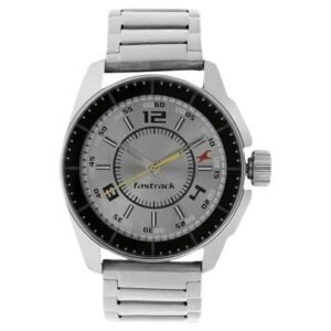 Fastrack Men Silver Dial Quartz Watch -3089SM02