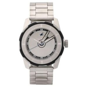 Fastrack Men Silver Dial Quartz Watch -3099SM01
