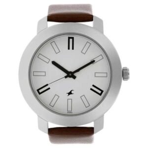 Fastrack Men White Dial Quartz Watch -3120SL01