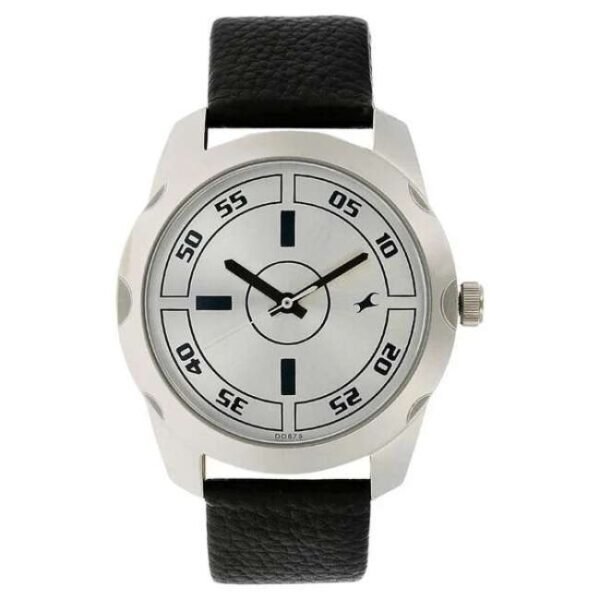 Fastrack Men Silver Dial Quartz Watch -3123SL01