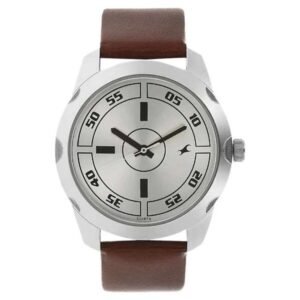 Fastrack Men Silver Dial Quartz Watch -3123SL02