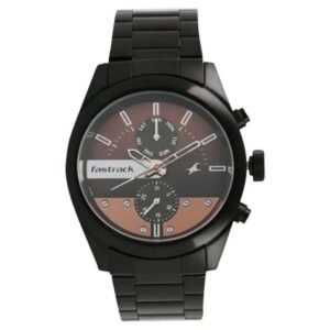 Fastrack All Nighters Men Brown Dial Quartz Watch -3165NM01