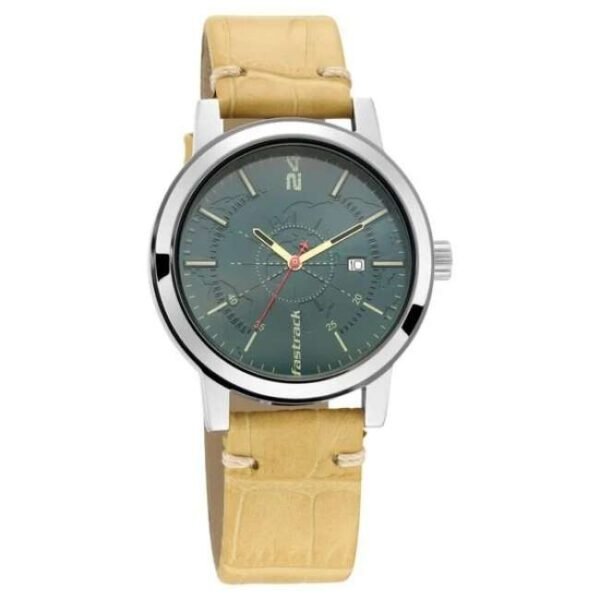 Fastrack Tripster Men Green Dial Quartz Watch -3245SL01