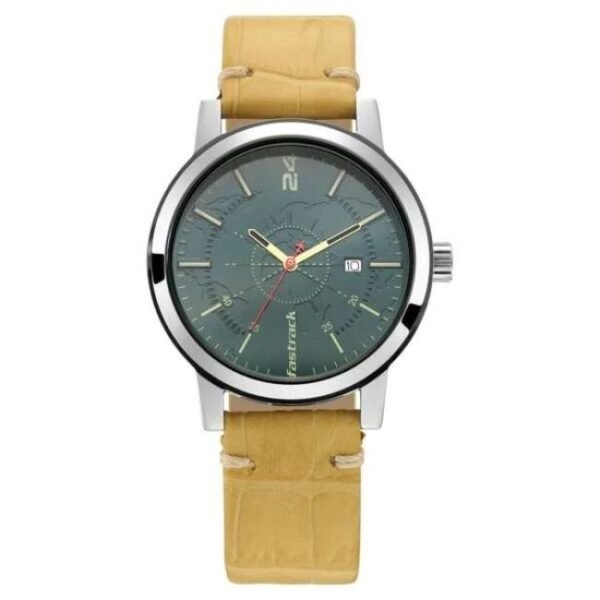 Fastrack Tripster Men Green Dial Quartz Watch -3245SL01