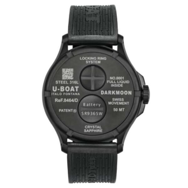 U-Boat Darkmoon Quartz Black Dial Watch -8464/D