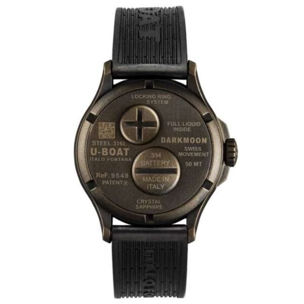 U-Boat Darkmoon Quartz Black Dial Watch -9549