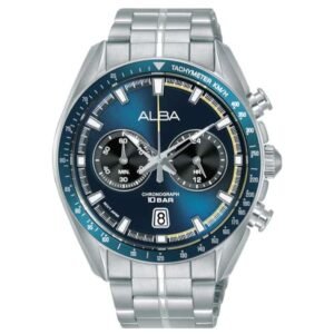 Alba Blue Dial Chronograph Watch -A4B017X1