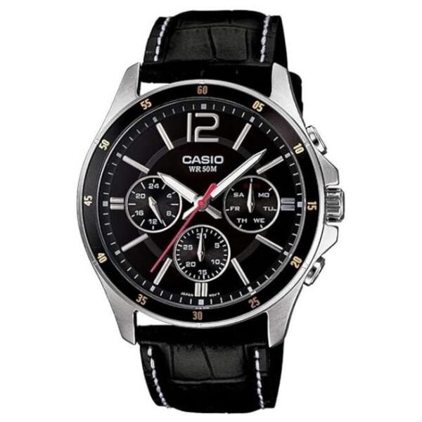 Casio Men Black Dial Chronograph Watch -A834