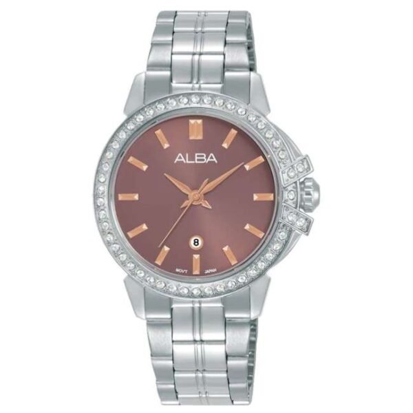 Alba Brown Dial Quartz Watch -AH7CX5X1