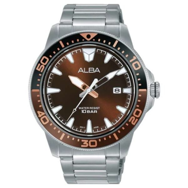 Alba Brown Dial Quartz Watch -AS9T91X1