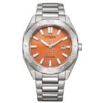 Citizen Men Orange Dial Eco-Drive Watch -BM7630-80Z