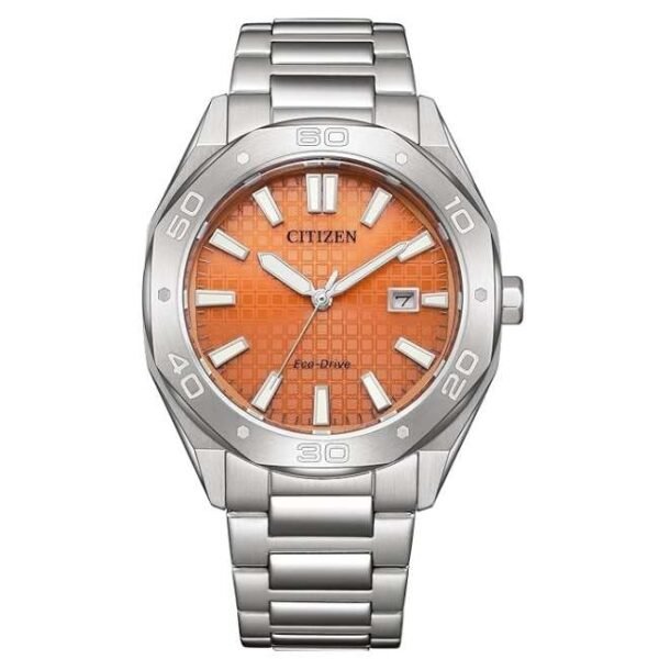 Citizen Men Orange Dial Eco-Drive Watch -BM7630-80Z