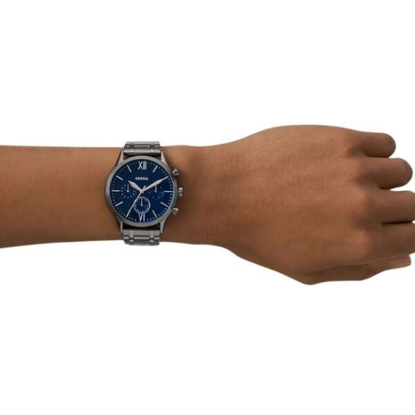 Fossil Men Blue Dial Chronograph Watch-BQ2401N