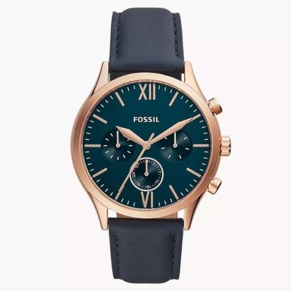 Fossil Men Blue Dial Quartz Watch-BQ2412N