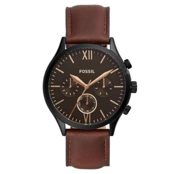 Fossil Men Black Dial Quartz Watch-BQ2453N