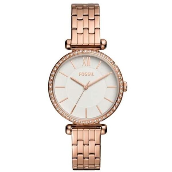 Fossil Women White Dial Quartz Watch-BQ3497