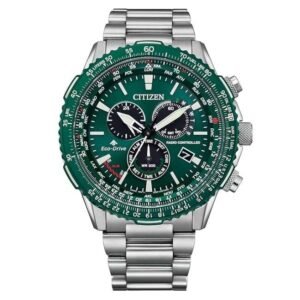 Citizen Men Green Dial Japanese Quartz Watch -CB5004-59W