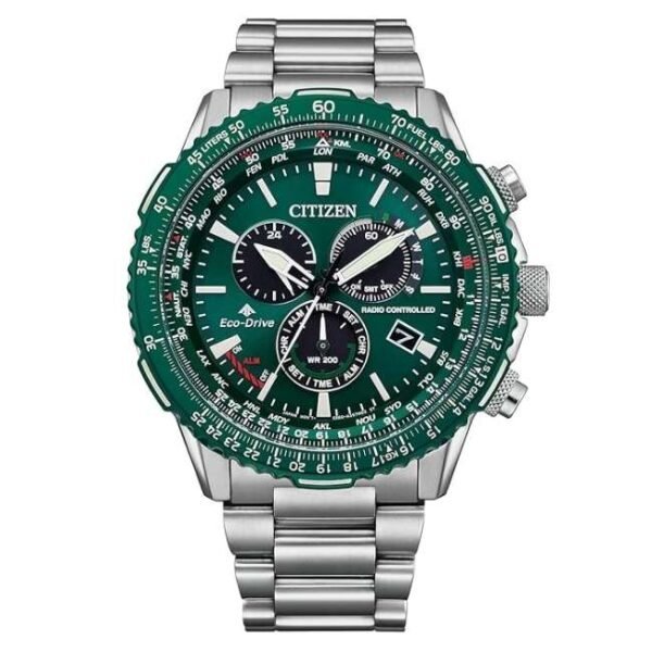 Citizen Men Green Dial Japanese Quartz Watch -CB5004-59W