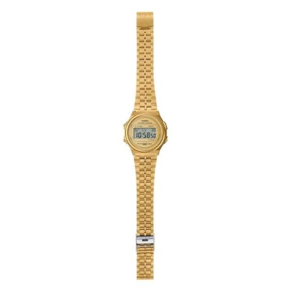 Casio Unisex Gold Dial Digital Watch -D224