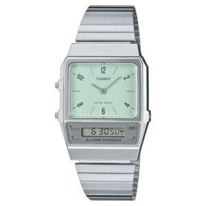 Casio Unisex Green Dial Analog-Digital Watch -D362