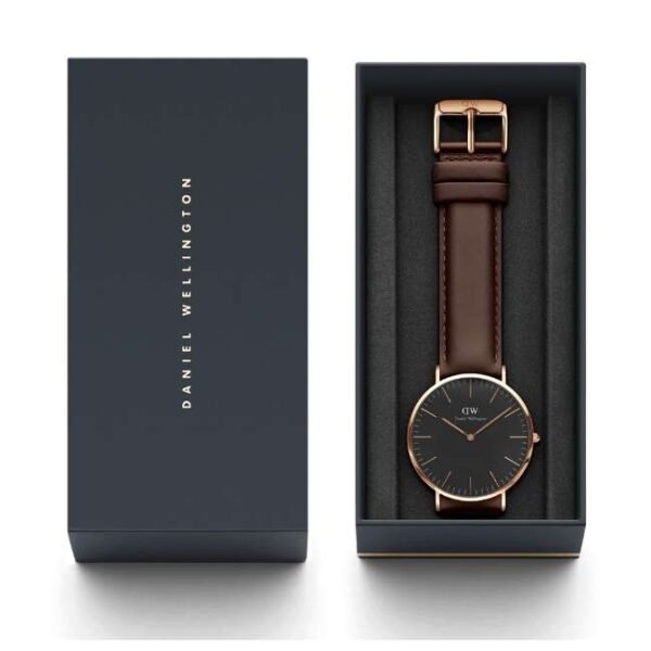 Daniel Wellington Unisex Black Dial Quartz Watch -DW00100125