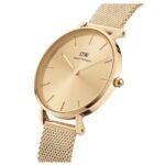 Daniel Wellington Unisex Gold Dial Quartz Watch -DW00100475