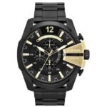 Diesel Stainless Steel Chronograph Black Dial Men Watch-Dz4338