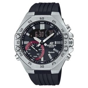 Casio Black Dial Analog Resin Watch - ED495