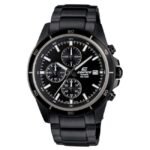 Casio Men Black Dial Chronograph Watch -EX206