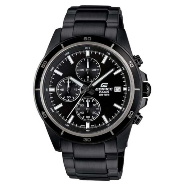 Casio Men Black Dial Chronograph Watch -EX206