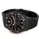 Foce Chronograph Black Dial Metal Belt Watch Analog Watch - For Men Fc11643Gb8
