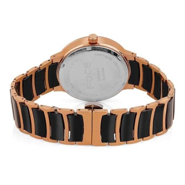 Foce Multifunction Black Dial Metal Analog Watch - For Men Fc11648Grg8