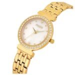 Foce Analog White Dial Metal Belt Analog Watch - For Women Fc11651Lg1