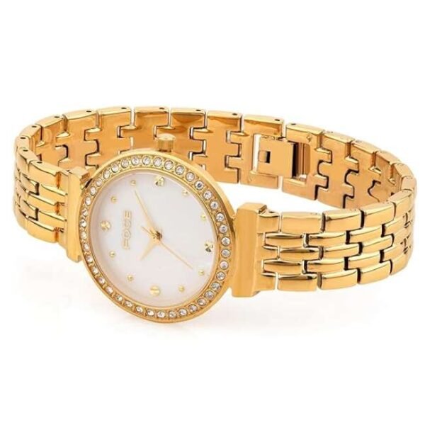 Foce Analog White Dial Metal Belt Analog Watch - For Women Fc11651Lg1