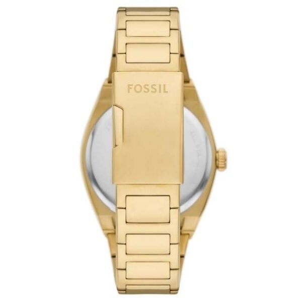 Fossil Men Gold Dial Quartz Watch-FS5965